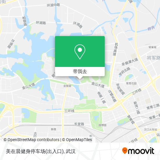 美在晨健身停车场(出入口)地图