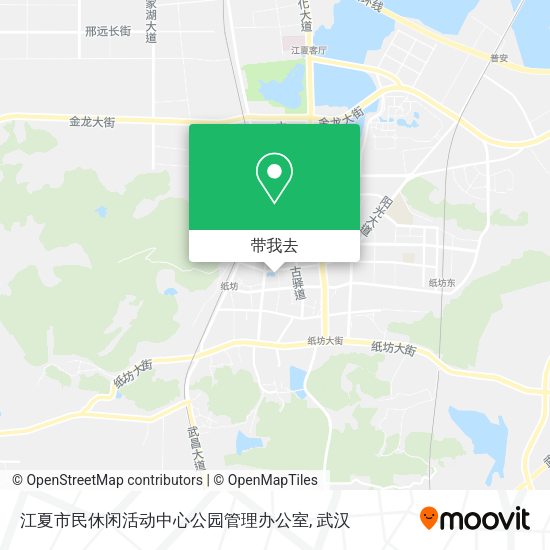 江夏市民休闲活动中心公园管理办公室地图