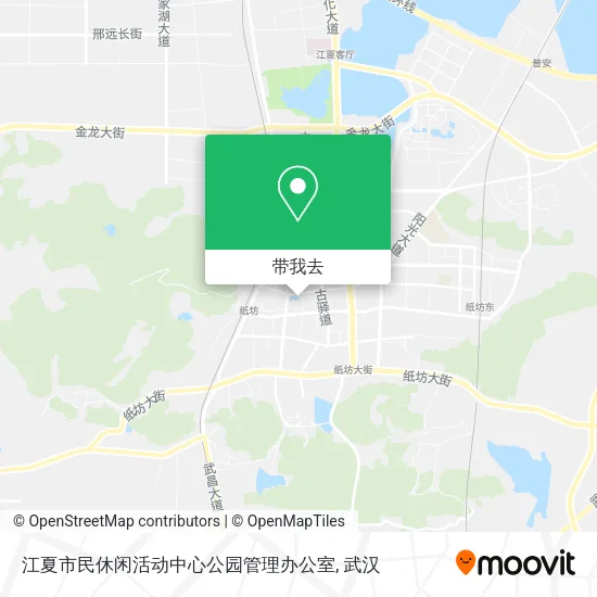 江夏市民休闲活动中心公园管理办公室地图