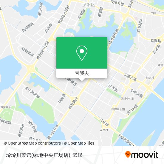 玲玲川菜馆(绿地中央广场店)地图