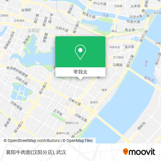 襄阳牛肉面(汉阳分店)地图