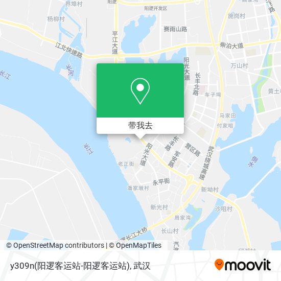 y309n(阳逻客运站-阳逻客运站)地图