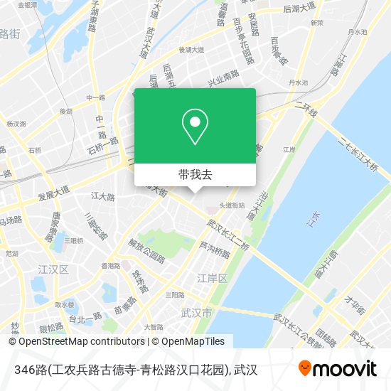 346路(工农兵路古德寺-青松路汉口花园)地图