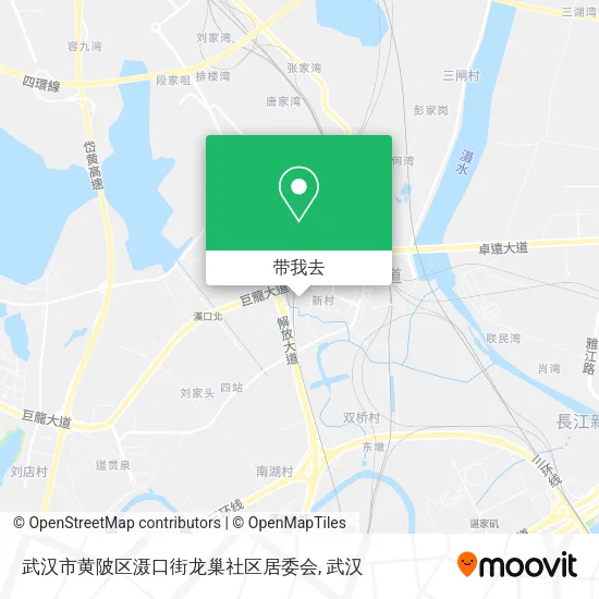 武汉市黄陂区滠口街龙巢社区居委会地图