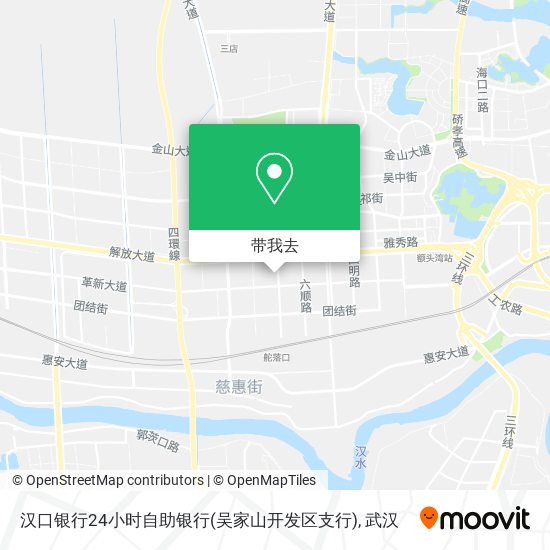 汉口银行24小时自助银行(吴家山开发区支行)地图