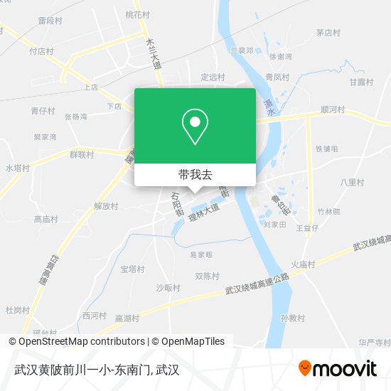 武汉黄陂前川一小-东南门地图