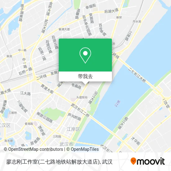 廖志刚工作室(二七路地铁站解放大道店)地图