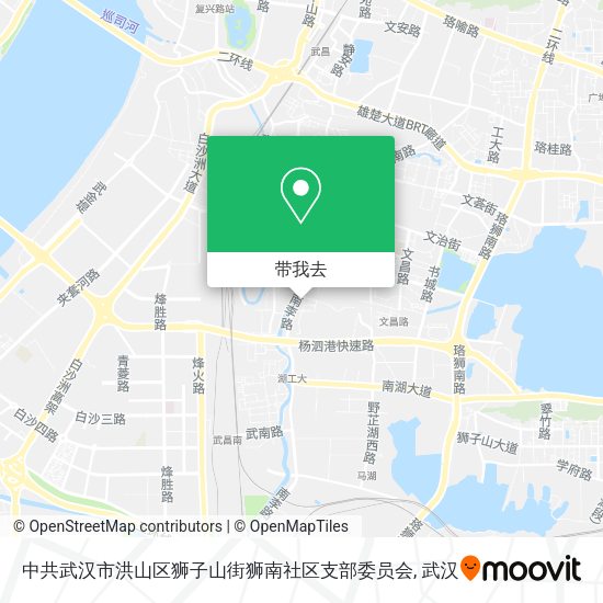 中共武汉市洪山区狮子山街狮南社区支部委员会地图