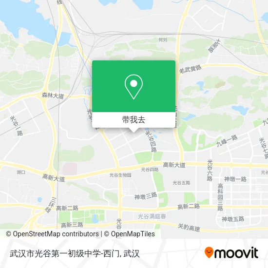 武汉市光谷第一初级中学-西门地图
