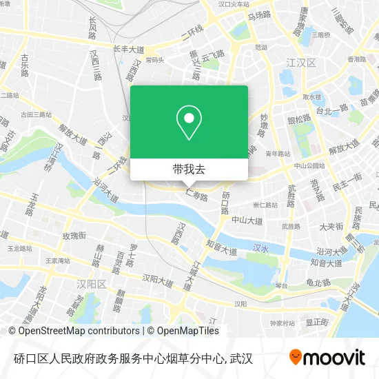 硚口区人民政府政务服务中心烟草分中心地图