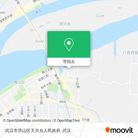 武汉市洪山区天兴乡人民政府地图