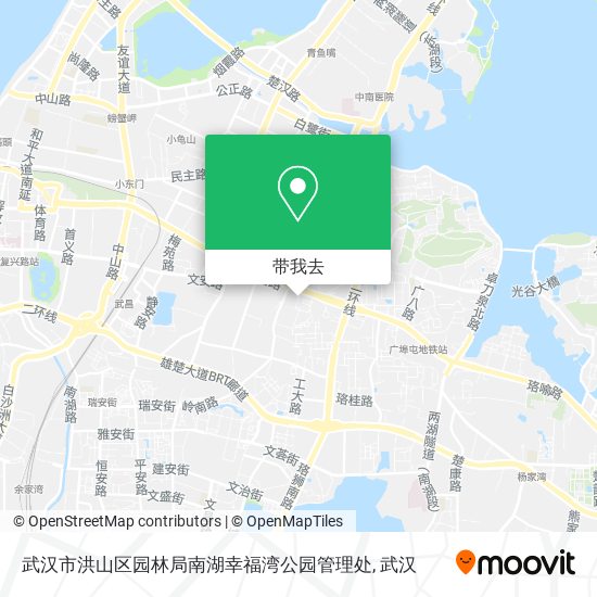 武汉市洪山区园林局南湖幸福湾公园管理处地图