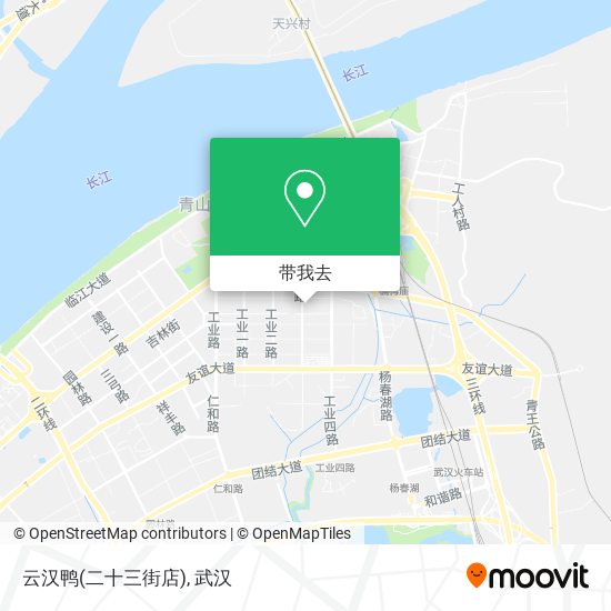 云汉鸭(二十三街店)地图