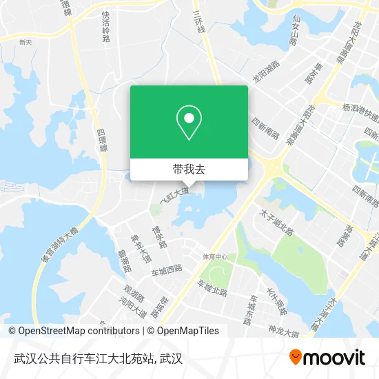 武汉公共自行车江大北苑站地图