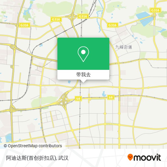 阿迪达斯(首创折扣店)地图