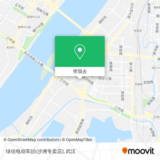 绿佳电动车(白沙洲专卖店)地图