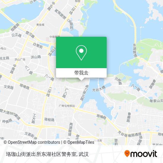 珞珈山街派出所东湖社区警务室地图