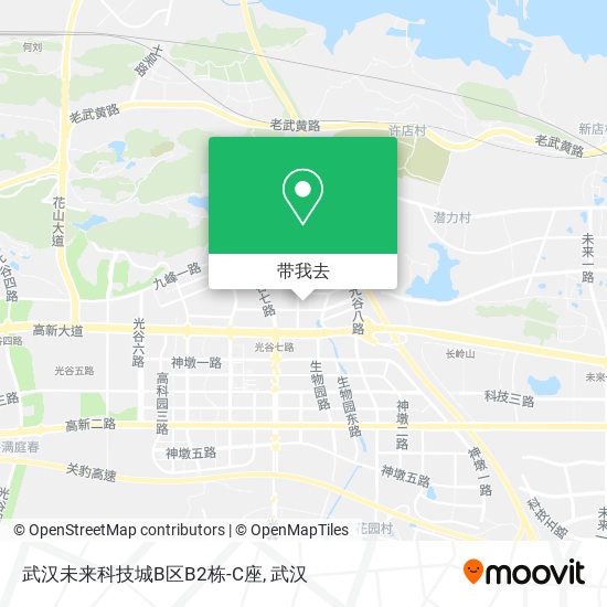 武汉未来科技城B区B2栋-C座地图