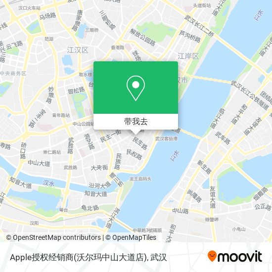 Apple授权经销商(沃尔玛中山大道店)地图