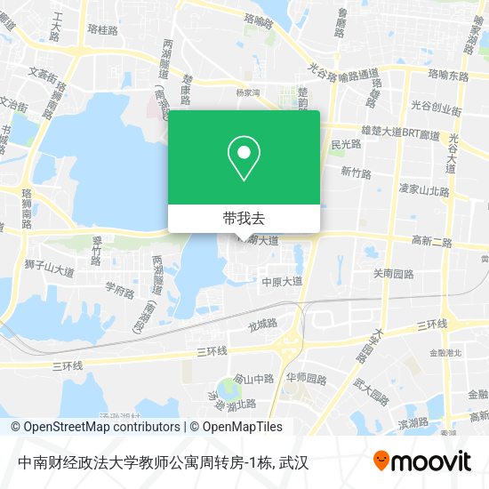 中南财经政法大学教师公寓周转房-1栋地图