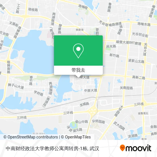 中南财经政法大学教师公寓周转房-1栋地图