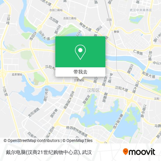 戴尔电脑(汉商21世纪购物中心店)地图