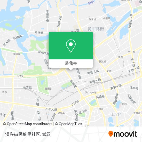汉兴街民航里社区地图