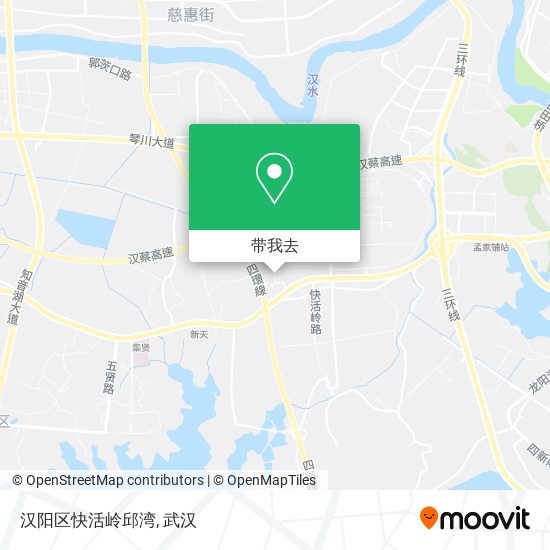 汉阳区快活岭邱湾地图