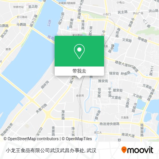 小龙王食品有限公司武汉武昌办事处地图