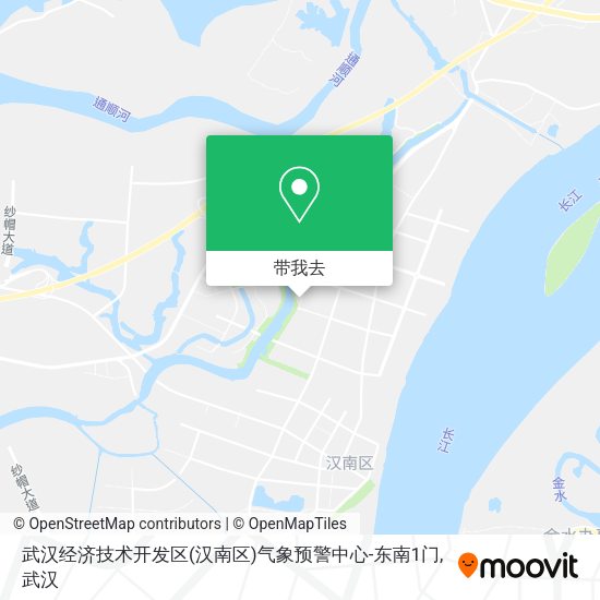 武汉经济技术开发区(汉南区)气象预警中心-东南1门地图
