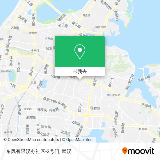 东风有限汉办社区-2号门地图