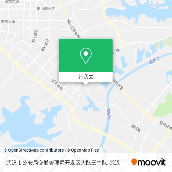 武汉市公安局交通管理局开发区大队三中队地图