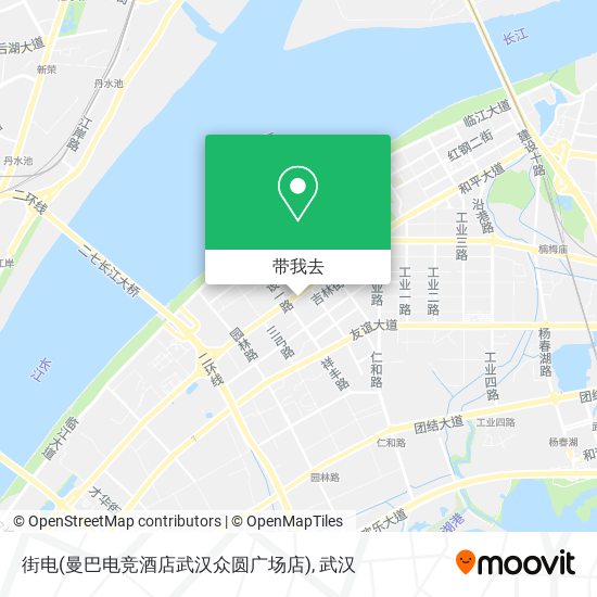 街电(曼巴电竞酒店武汉众圆广场店)地图