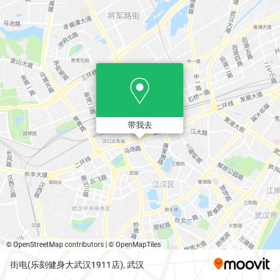 街电(乐刻健身大武汉1911店)地图