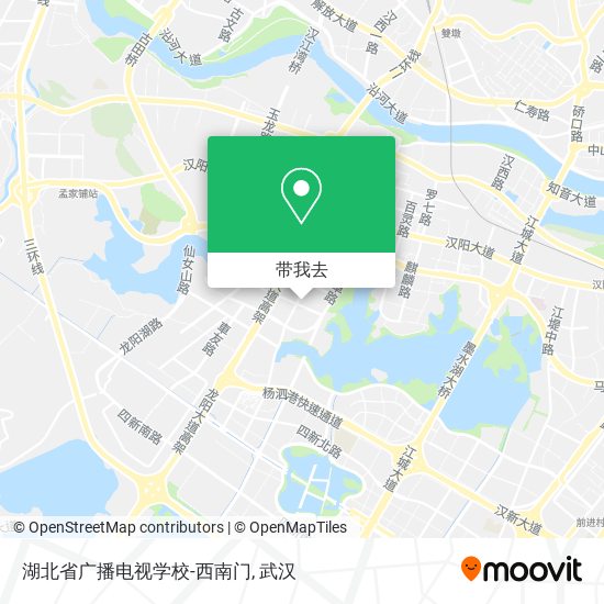 湖北省广播电视学校-西南门地图