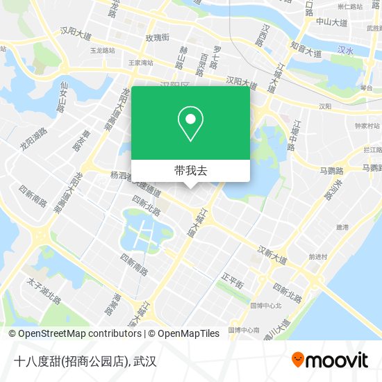 十八度甜(招商公园店)地图