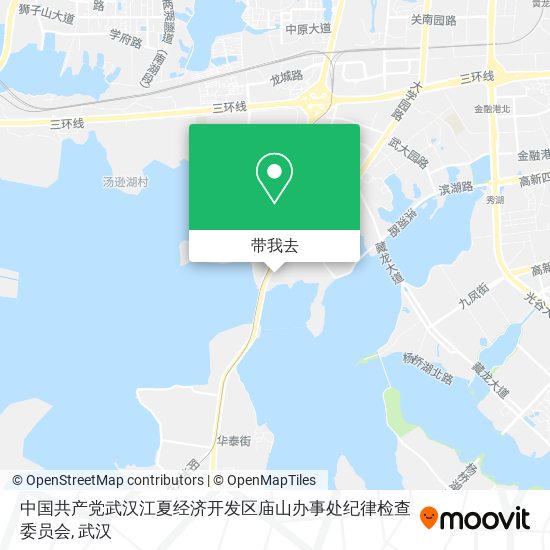 中国共产党武汉江夏经济开发区庙山办事处纪律检查委员会地图