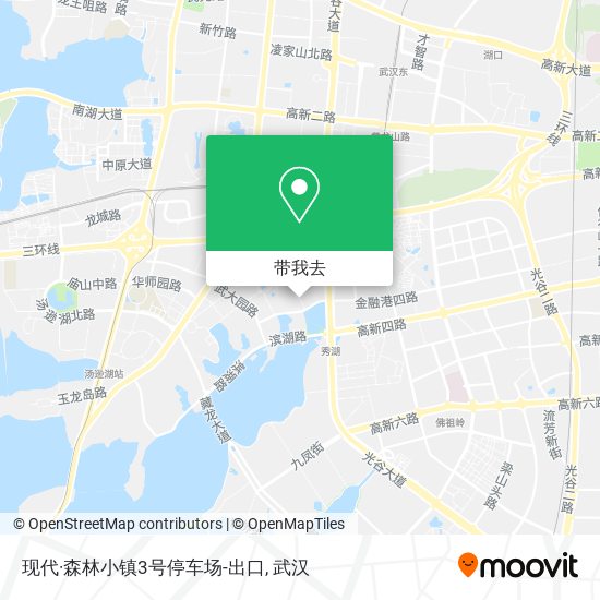 现代·森林小镇3号停车场-出口地图