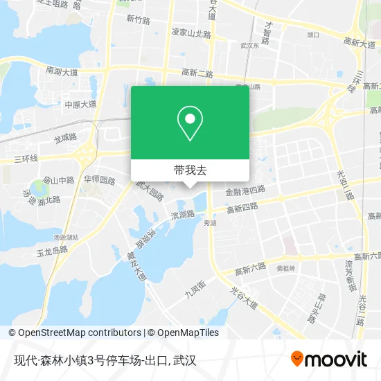 现代·森林小镇3号停车场-出口地图
