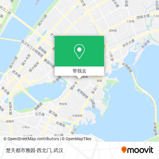 楚天都市雅园-西北门地图