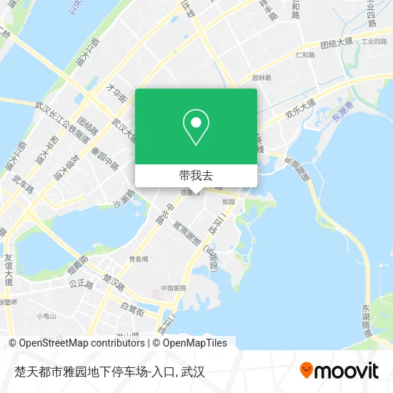 楚天都市雅园地下停车场-入口地图