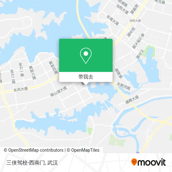 三侠驾校-西南门地图