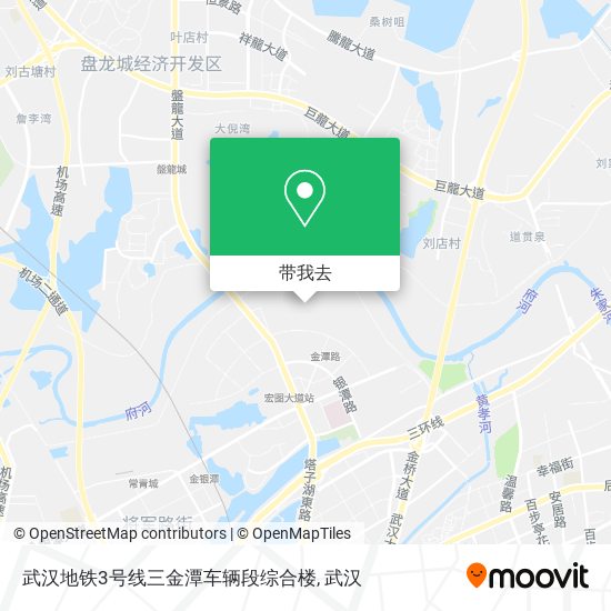 武汉地铁3号线三金潭车辆段综合楼地图