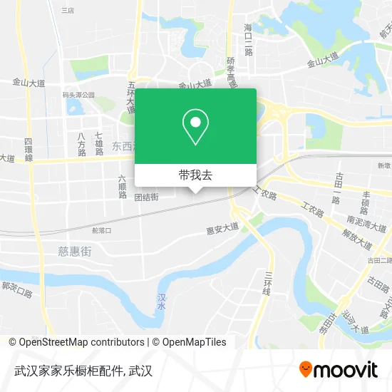 武汉家家乐橱柜配件地图