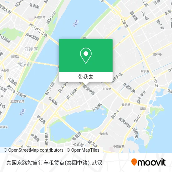 秦园东路站自行车租赁点(秦园中路)地图