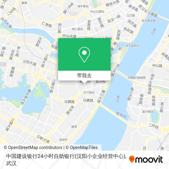 中国建设银行24小时自助银行(汉阳小企业经营中心)地图