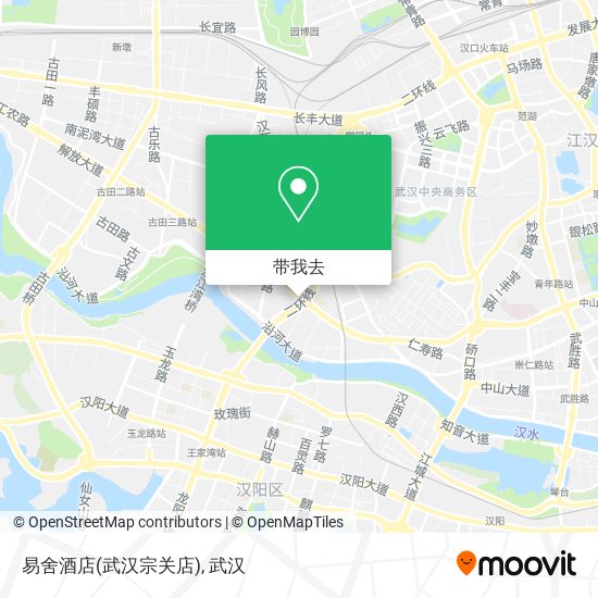 易舍酒店(武汉宗关店)地图