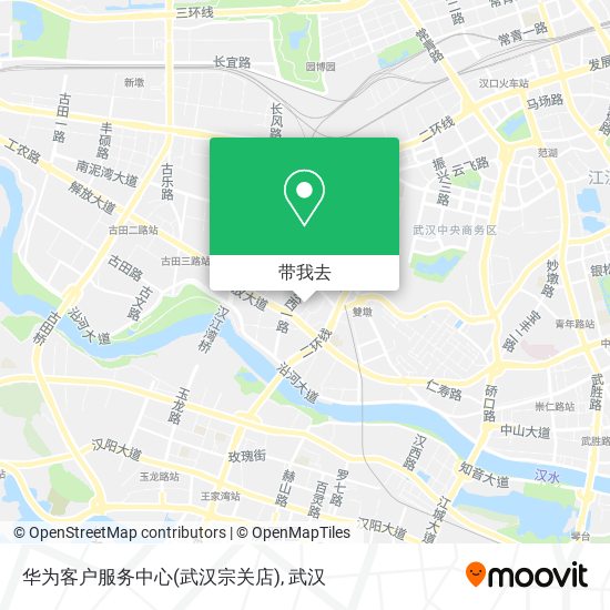 华为客户服务中心(武汉宗关店)地图