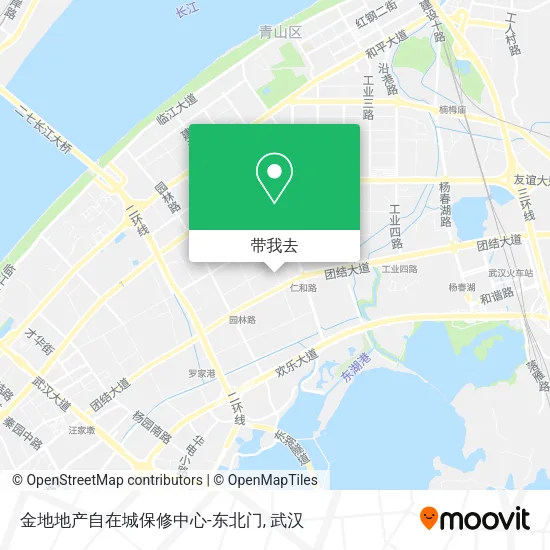 金地地产自在城保修中心-东北门地图