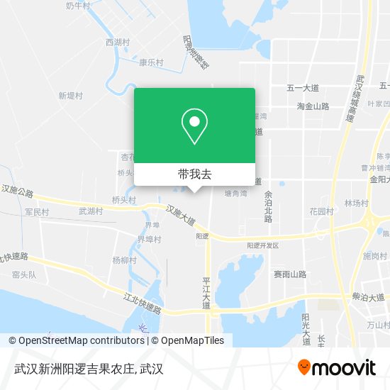 武汉新洲阳逻吉果农庄地图
